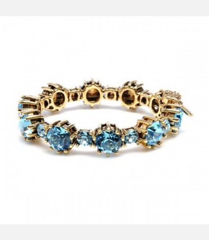 Blue Crystal Stretch Bracelet
