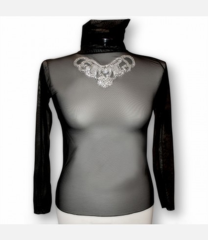 Applique Neck Top