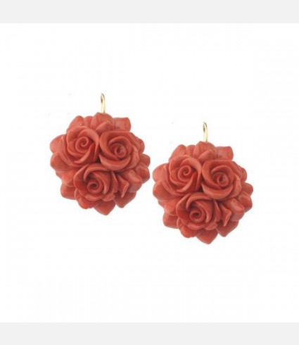 Sculpture Flower Earrings