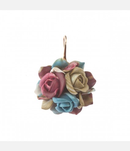 Scultpure Flower Multicolor Earrings