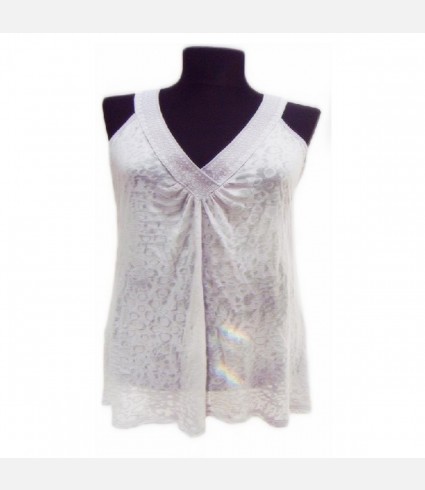 Racerback Burn Out Top