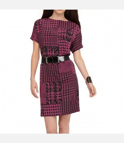 Violet Patchwork Dress