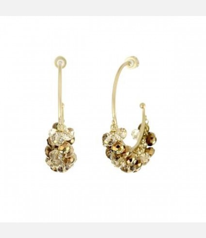 New York Modern Vintage Shake Hoop Earrings