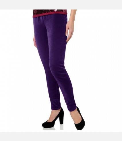 Purple Velvet Legging