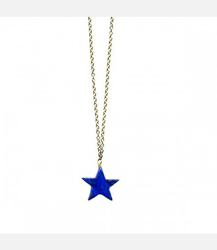 Lapis Star Necklace