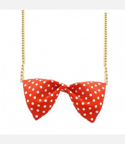 Red Polka Dot Necklace