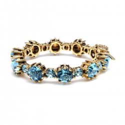 Blue Crystal Stretch Bracelet