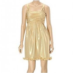 Gold Lame Dress