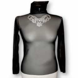 Applique Neck Top
