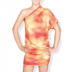 Rose Print Pleated Dress