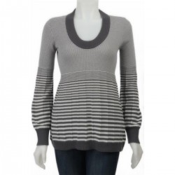  U-neck Striped Sweater