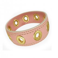Pink Grommet Patent Bracelet