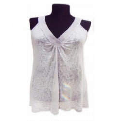 Racerback Burn Out Top