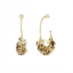 New York Modern Vintage Shake Hoop Earrings