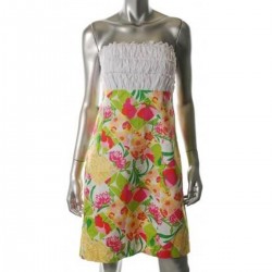 White Smock Top Floral Dress