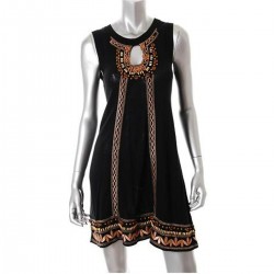 Embellished Peephole Dress