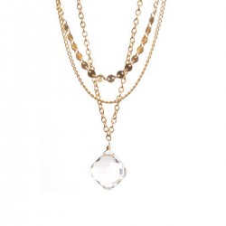 Crystal Quartz Drop Necklace