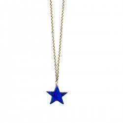 Lapis Star Necklace