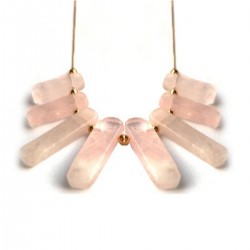 Pink Quartz Stone Necklace