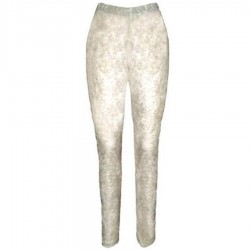 White Velvet Legging