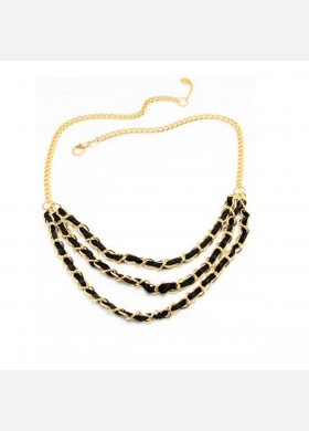 Gold plated brass Greta Necklace