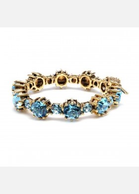 Blue Crystal Stretch Bracelet