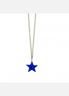 Lapis Star Necklace