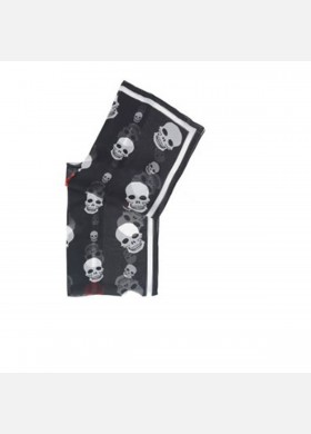 Skull and Heart Scarf